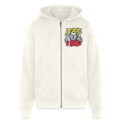 Bella + Canvas Unisex Full Zip Hoodie - vintage white