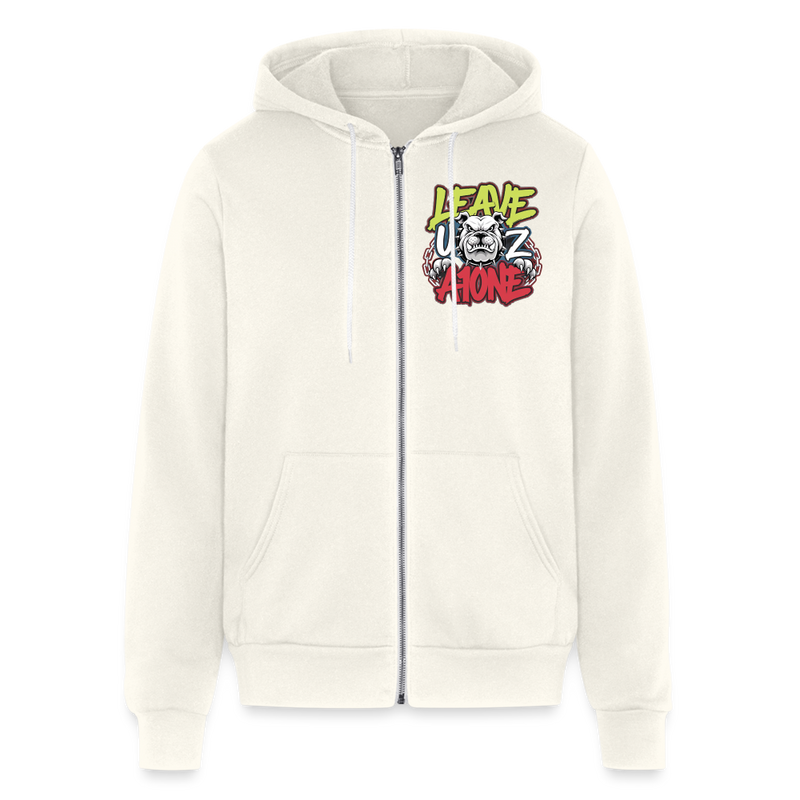 Bella + Canvas Unisex Full Zip Hoodie - vintage white