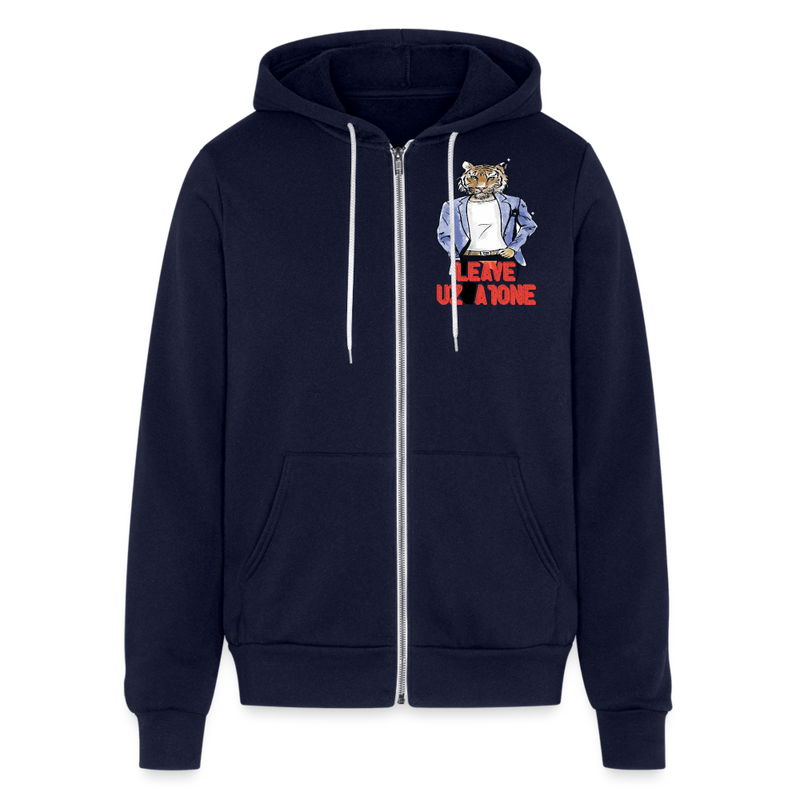 Bella + Canvas Unisex Full Zip Hoodie - navy