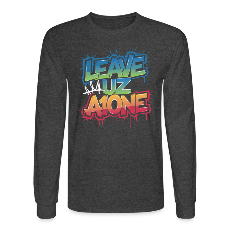 Men's Long Sleeve T-Shirt - heather black