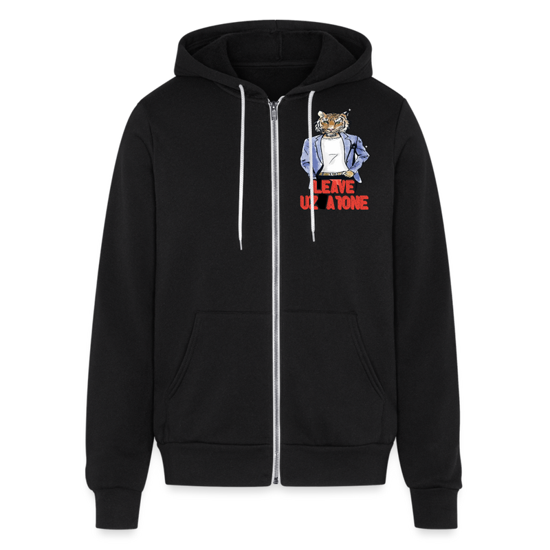 Bella + Canvas Unisex Full Zip Hoodie - black