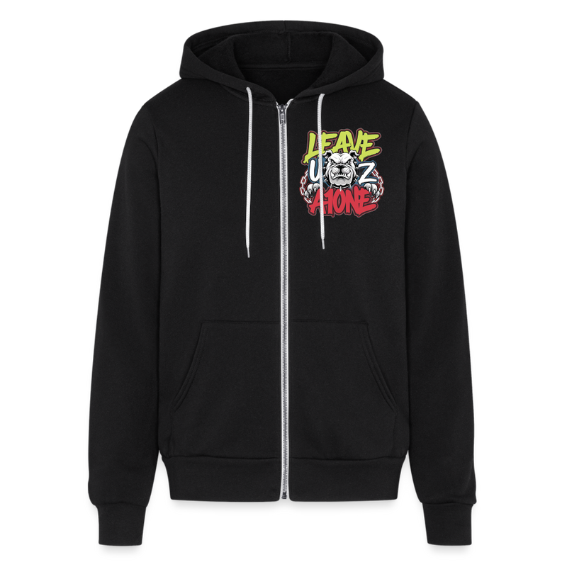 Bella + Canvas Unisex Full Zip Hoodie - black