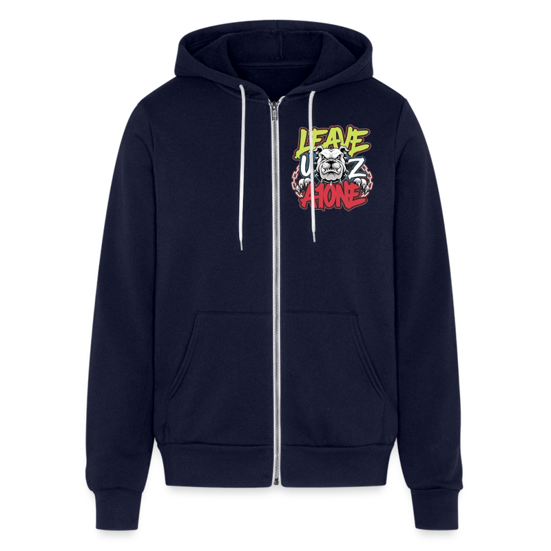 Bella + Canvas Unisex Full Zip Hoodie - navy