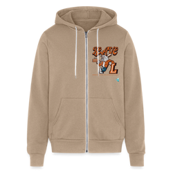 Bella + Canvas Unisex Full Zip Hoodie - tan