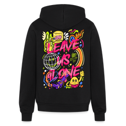 Bella + Canvas Unisex Full Zip Hoodie - black