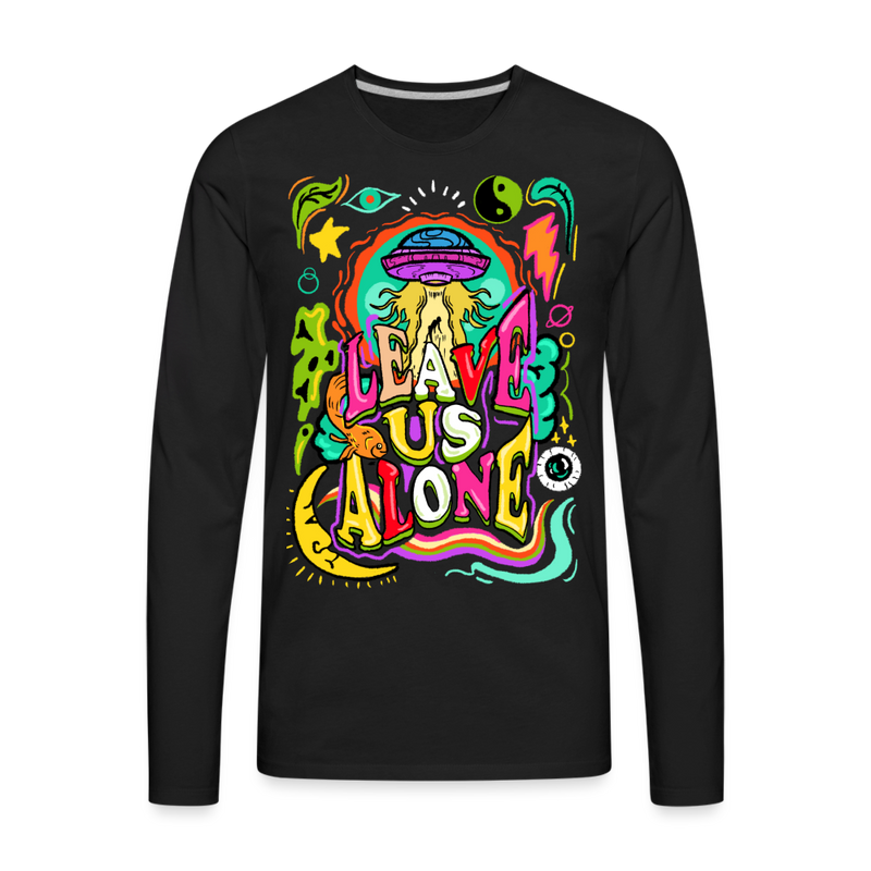 Men's Premium Long Sleeve T-Shirt - black