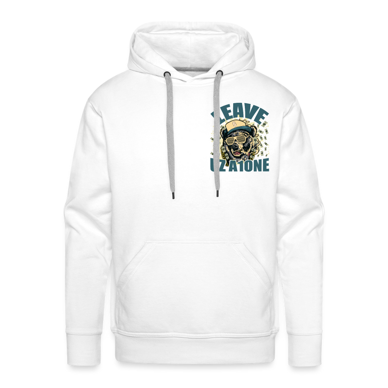 Leave Uz A1one Men’s Premium Hoodie - white