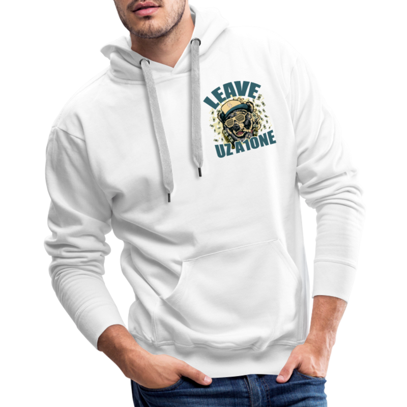 Leave Uz A1one Men’s Premium Hoodie - white