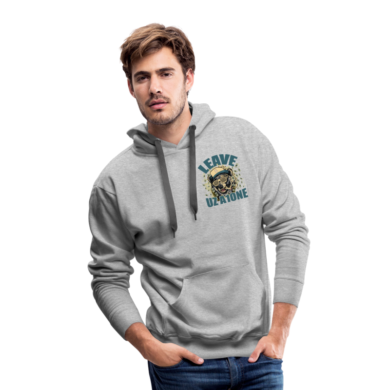 Leave Uz A1one Men’s Premium Hoodie - heather grey