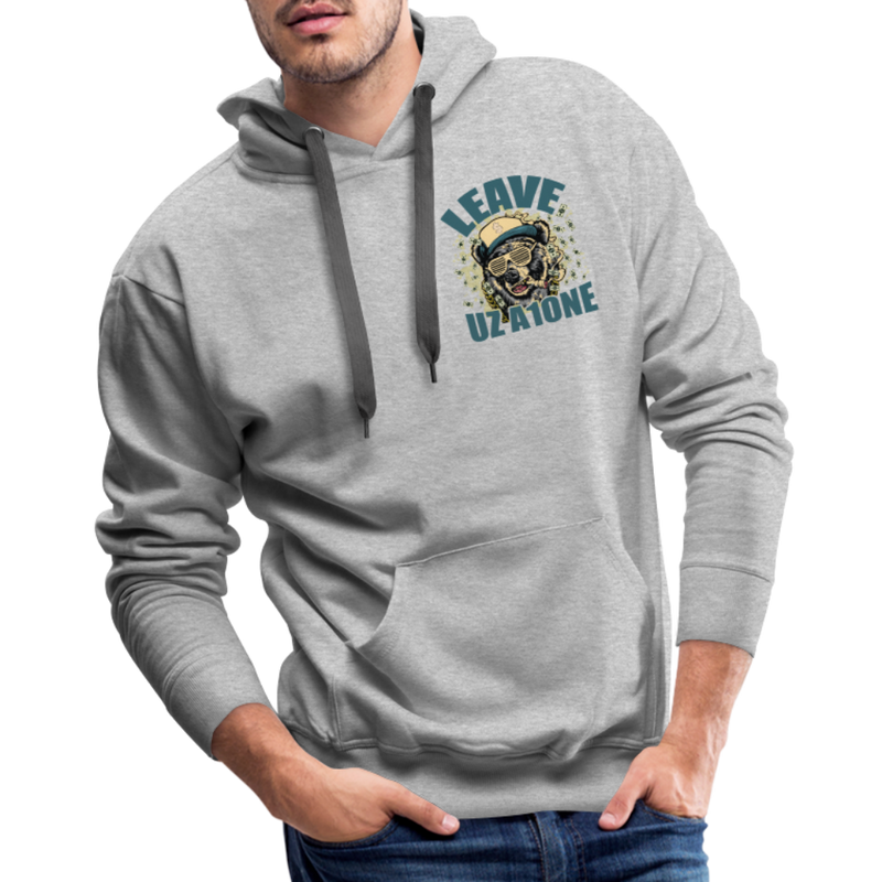 Leave Uz A1one Men’s Premium Hoodie - heather grey