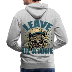 Leave Uz A1one Men’s Premium Hoodie - heather grey