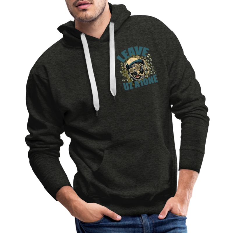 Leave Uz A1one Men’s Premium Hoodie - charcoal grey