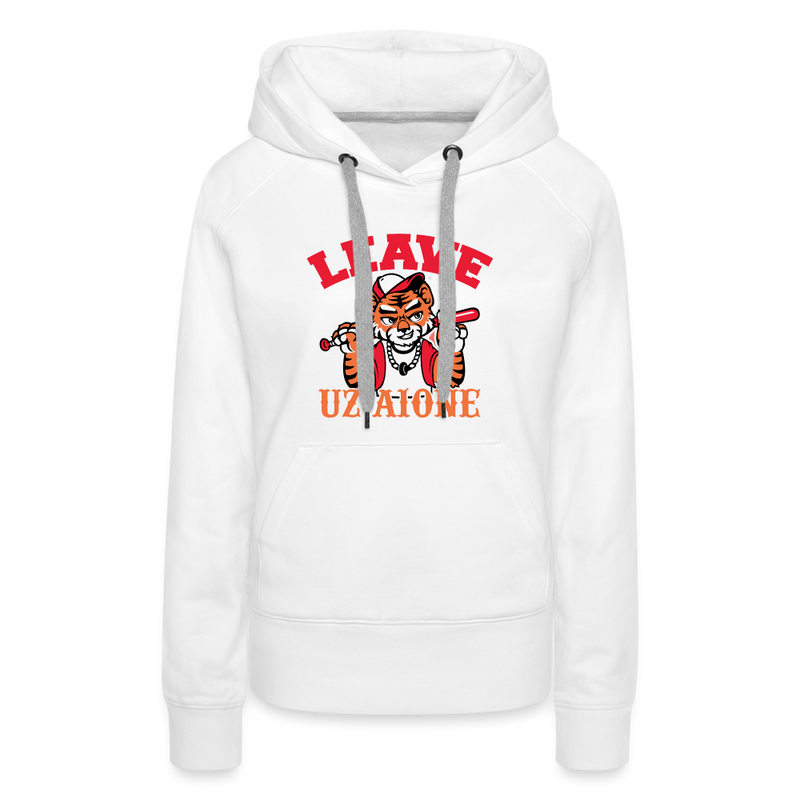 Leave Uz A1one Women’s Premium Hoodie - white