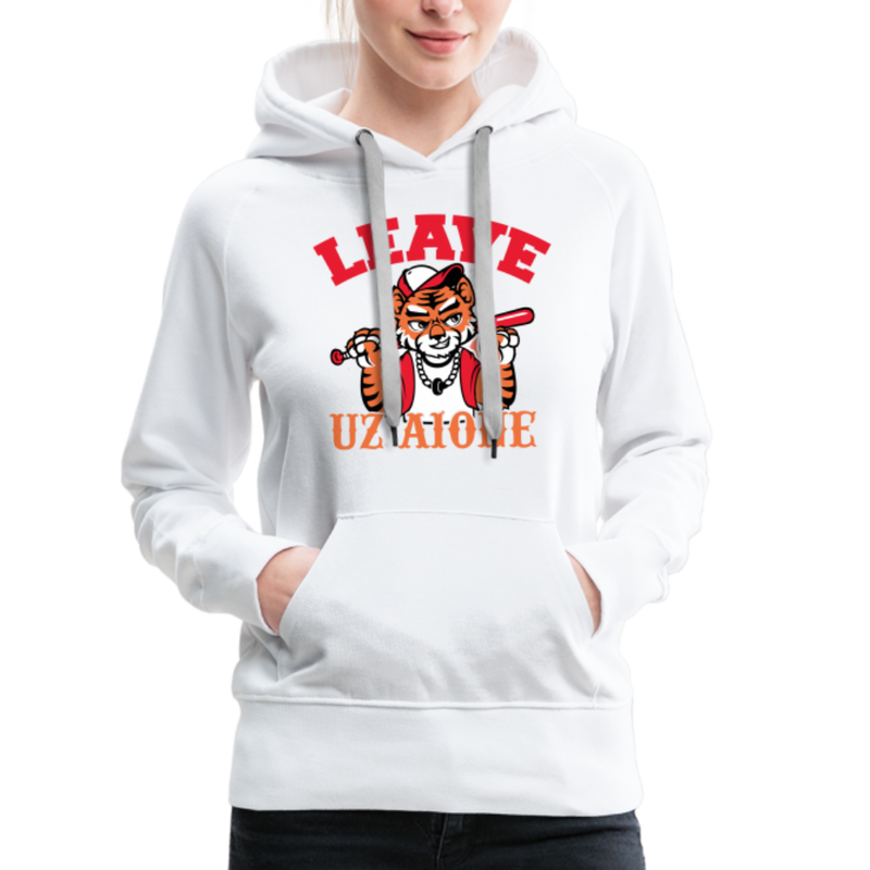 Leave Uz A1one Women’s Premium Hoodie - white