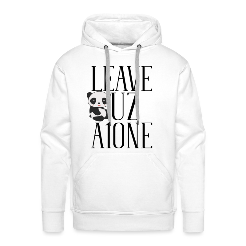 Leave Uz A1one Men’s Premium Hoodie - white