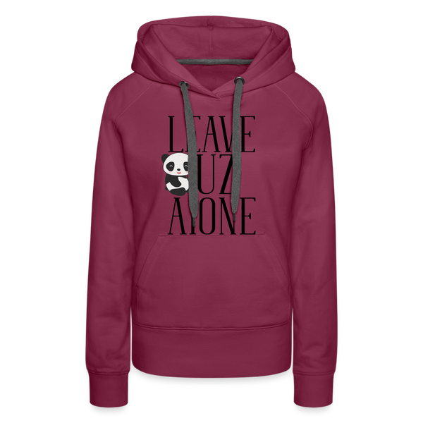 Leave Uz A1one Women’s Premium Hoodie - burgundy