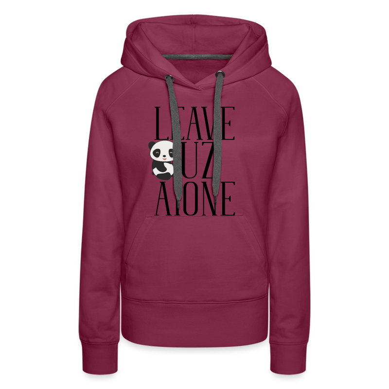 Leave Uz A1one Women’s Premium Hoodie - burgundy